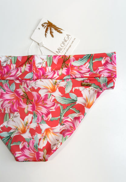 Floral Milonga low rise bikini bottom XS