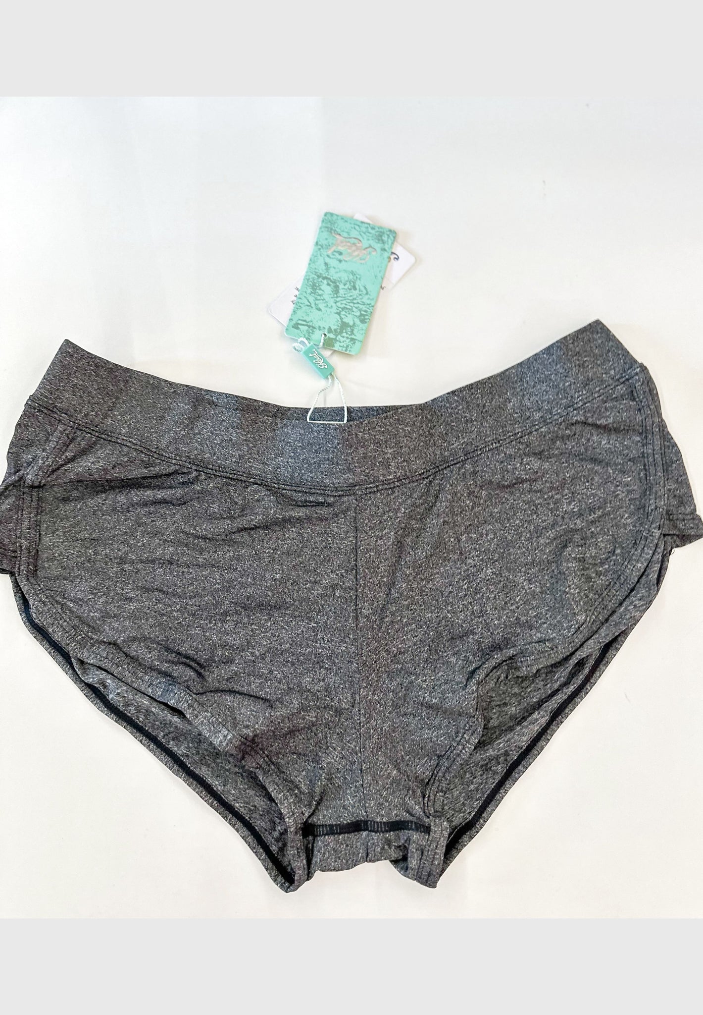 Metallic gray swim shorts, S or M