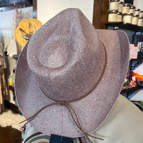 Cowboy hat sequin pink