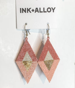 Ink+Alloy diamond luxe earrings 3.5”